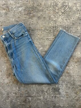 MOTHER Mid Rise Dazzler Crop fray